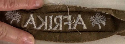 WW2 German original Afrika Cufftitle
