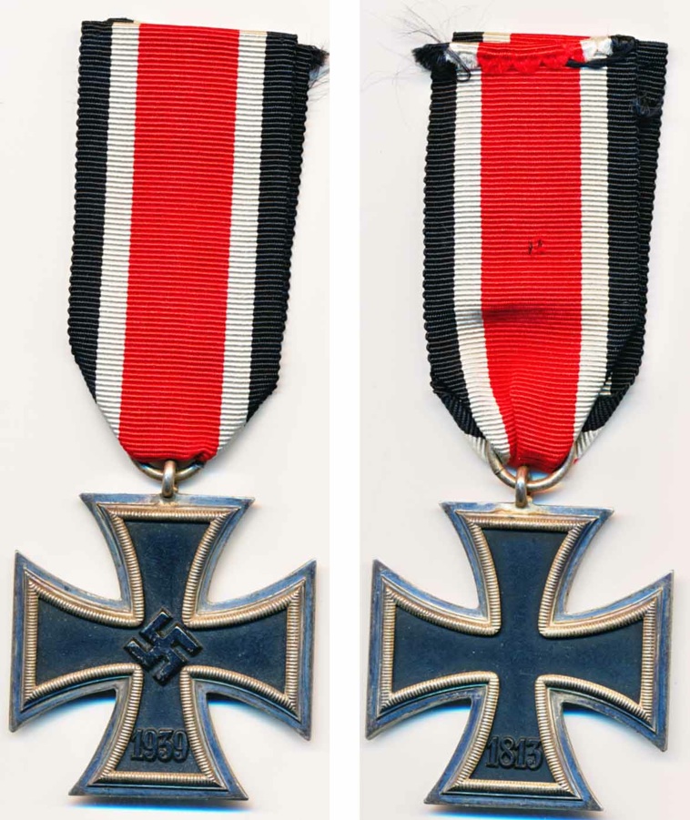 WW2 German Iron Cross 2nd Class Eiserneskreuz 122 J.J.Stahl, Strassburg
