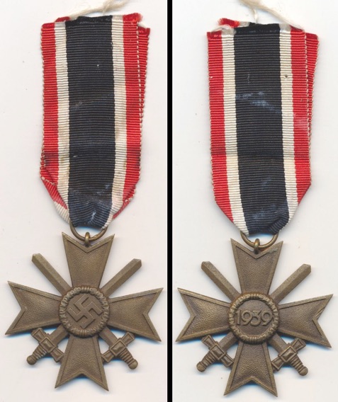 WW2 German War Service Cross 2nd Class Swords Kriegsverdienstkreuz 2 Klasse Schweren KVK2