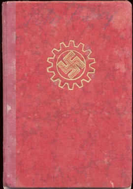 WW2 German Deutsche Arbeitsfront DAF Member Booklet