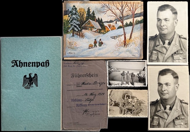 WW2 German Afrika Korps DAK Group to Monzen North Afrika Drivers License