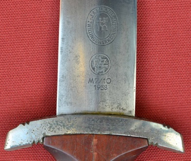 WW2 German SA Transitional Dagger - J.A. Henkels RZM M7-10 1938