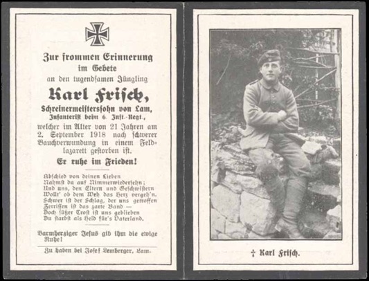 WW1 German Death Cards Sterbebilder 5