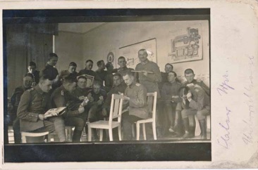 Original WW1 German Postcard Photo Officers NCO army