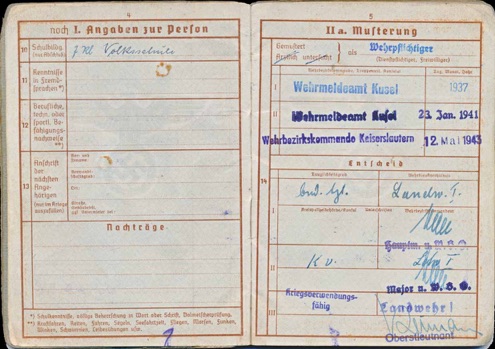WW2 German Wehrpass Organisation Todt Dienstbuch Autobahn France Poland Wannsee