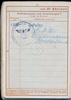 WW2 German Wehrpass Organisation Todt Dienstbuch Gefreiter Karch