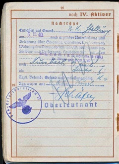 WW2 German Wehrpass Organisation Todt Dienstbuch France Demarkations Line, Mosel, Marne